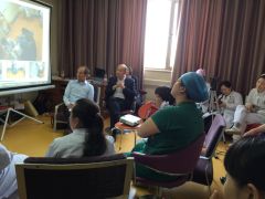 TFL in China: debriefing with video after a training session